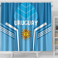 Uruguay Football Shower Curtain Unique Style