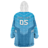 Custom Uruguay Football Wearable Blanket Hoodie Unique Style