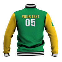 Custom Brazil Football Baseball Jacket Flag Style