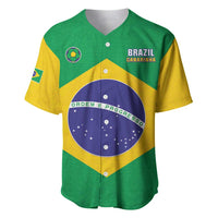 Custom Brazil Football Baseball Jersey Flag Style