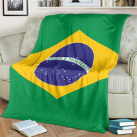 Brazil Football Blanket Flag Style