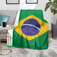 Brazil Football Blanket Flag Style