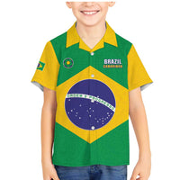 Custom Brazil Football Family Matching Mermaid Dress and Hawaiian Shirt Flag Style