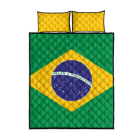 Brazil Football Quilt Bed Set Flag Style