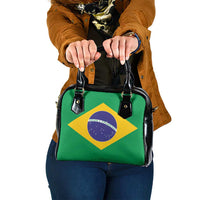 Brazil Football Shoulder Handbag Flag Style