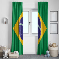 Brazil Football Window Curtain Flag Style
