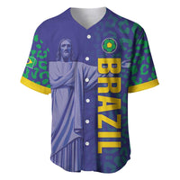 Custom Brazil Football Baseball Jersey With Leopard Pattern
