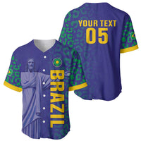 Custom Brazil Football Baseball Jersey With Leopard Pattern