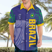 Custom Brazil Football Hawaiian Shirt With Leopard Pattern