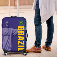Brazil Football Luggage Cover With Leopard Pattern