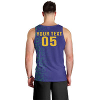 Custom Brazil Football Men Tank Top With Leopard Pattern