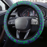 Brazil Football Steering Wheel Cover With Leopard Pattern