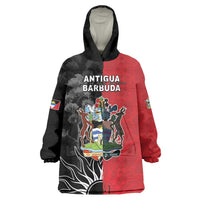 Personalized Antigua and Barbuda Wearable Blanket Hoodie Land Of 365 Beaches