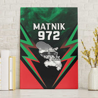 Martinique 972 Canvas Wall Art Matnik Map