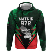 Personalized Martinique 972 Hoodie Matnik Map