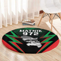 Martinique 972 Round Carpet Matnik Map
