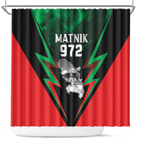 Martinique 972 Shower Curtain Matnik Map