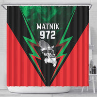 Martinique 972 Shower Curtain Matnik Map