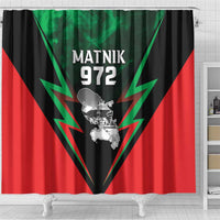 Martinique 972 Shower Curtain Matnik Map