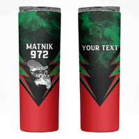 Personalized Martinique 972 Skinny Tumbler Matnik Map