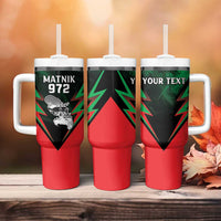 Personalized Martinique 972 Tumbler With Handle Matnik Map