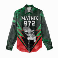 Personalized Martinique 972 Women Casual Shirt Matnik Map