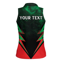 Personalized Martinique 972 Women Sleeveless Polo Shirt Matnik Map