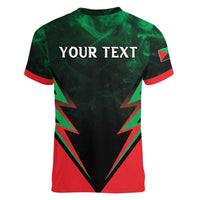 Personalized Martinique 972 Women V-Neck T-Shirt Matnik Map