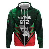 Personalized Martinique 972 Zip Hoodie Matnik Map
