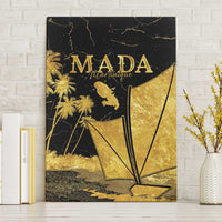 Mada Martinique Canvas Wall Art Martinique Yole Gold
