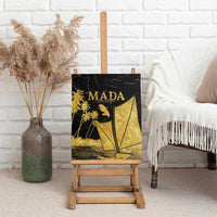 Mada Martinique Canvas Wall Art Martinique Yole Gold