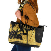 Mada Martinique Leather Tote Bag Martinique Yole Gold