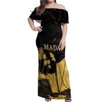 Mada Martinique Off Shoulder Maxi Dress Martinique Yole Gold