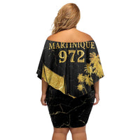 Mada Martinique Off Shoulder Short Dress Martinique Yole Gold