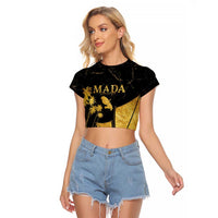 Mada Martinique Raglan Cropped T Shirt Martinique Yole Gold