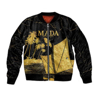 Mada Martinique Sleeve Zip Bomber Jacket Martinique Yole Gold