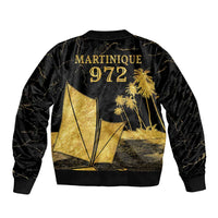 Mada Martinique Sleeve Zip Bomber Jacket Martinique Yole Gold