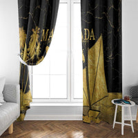 Mada Martinique Window Curtain Martinique Yole Gold