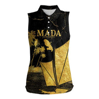 Mada Martinique Women Sleeveless Polo Shirt Martinique Yole Gold