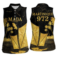 Mada Martinique Women Sleeveless Polo Shirt Martinique Yole Gold