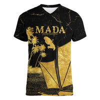 Mada Martinique Women V-Neck T-Shirt Martinique Yole Gold
