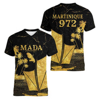 Mada Martinique Women V-Neck T-Shirt Martinique Yole Gold