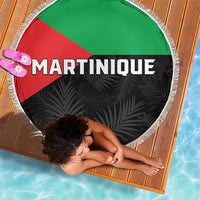 Martinique Beach Blanket Simple Style With Palm Leaf Pattern