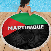 Martinique Beach Blanket Simple Style With Palm Leaf Pattern