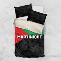 Martinique Bedding Set Simple Style With Palm Leaf Pattern