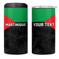 Personalized Martinique 4 in 1 Can Cooler Tumbler Simple Style With Palm Leaf Pattern