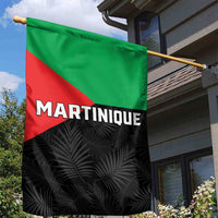 Martinique Garden Flag Simple Style With Palm Leaf Pattern
