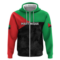 Personalized Martinique Hoodie Simple Style With Palm Leaf Pattern
