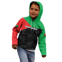 Personalized Martinique Kid Hoodie Simple Style With Palm Leaf Pattern