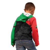 Personalized Martinique Kid Hoodie Simple Style With Palm Leaf Pattern